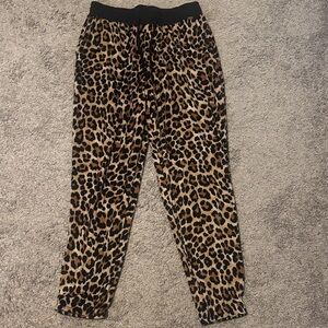 Secret Treasures Leopard Print Pajama Pants - Black and Brown